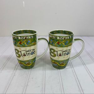 Clara crafts Irish Weave ceramic mugs